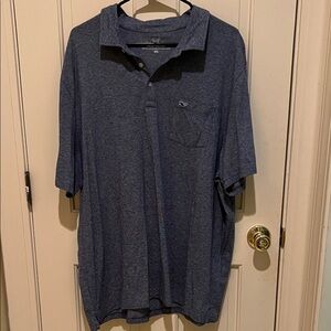 Vineyard Vines Heathered Blue Edgartown Polo Shirt